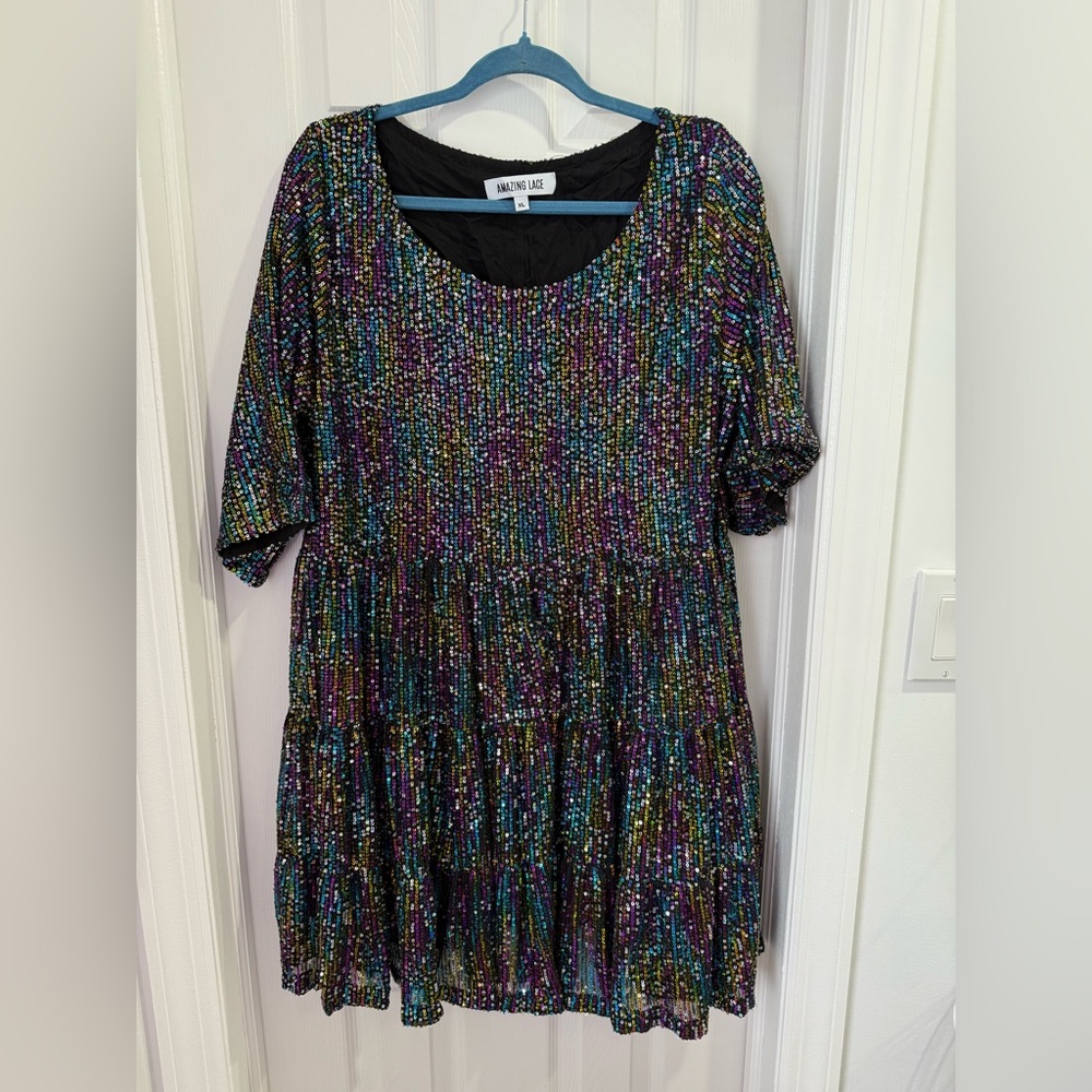 Amazing Lace Vibrant Sequin Top